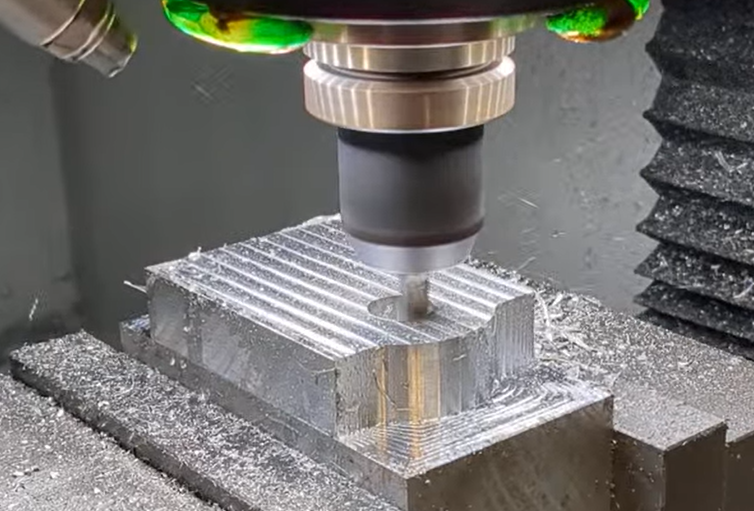 Part in milling machine